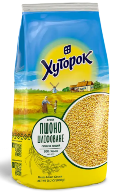 Крупа Пшоно Хуторок шліфоване 800 г